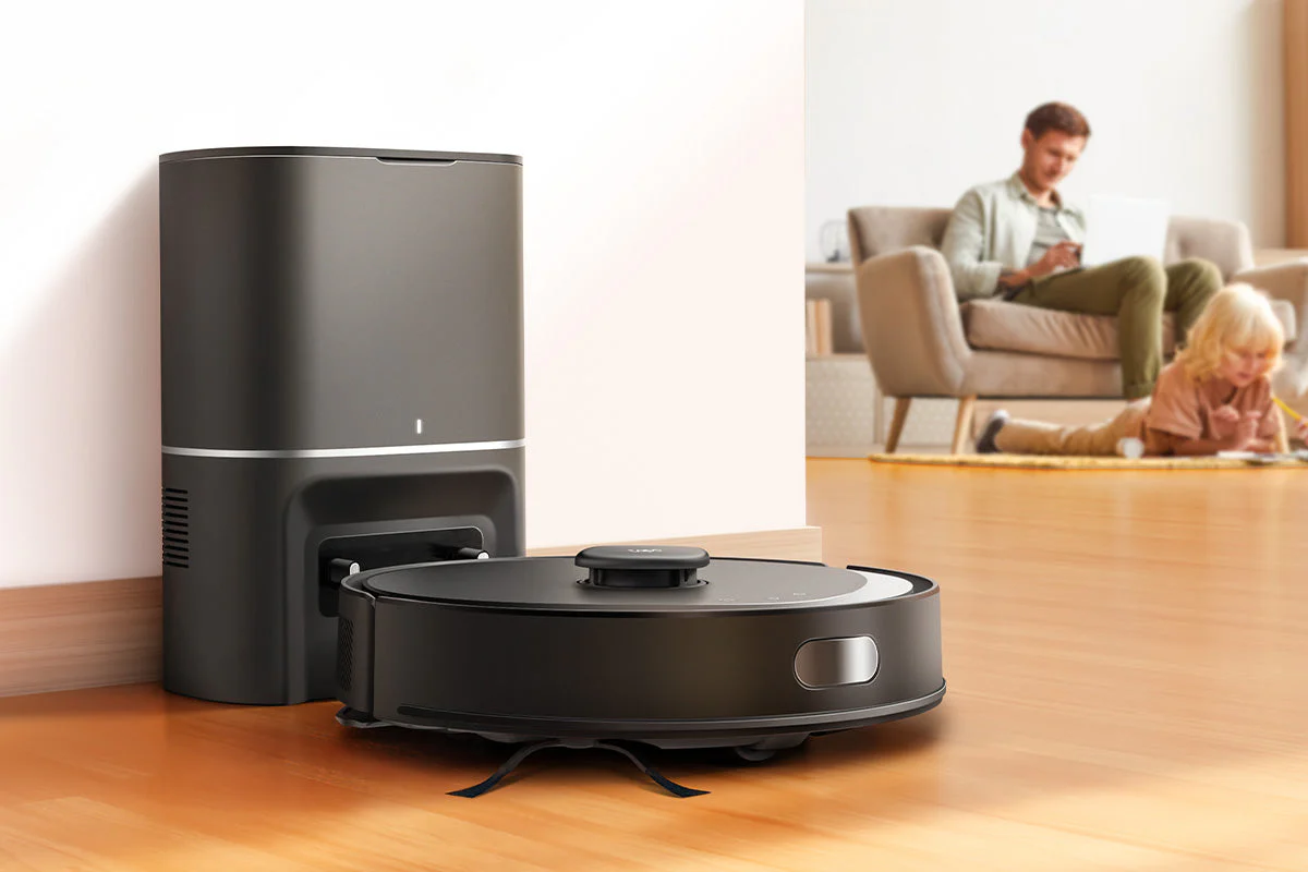 რობოტი მტვერსასრუტი დამტენი სადგურით